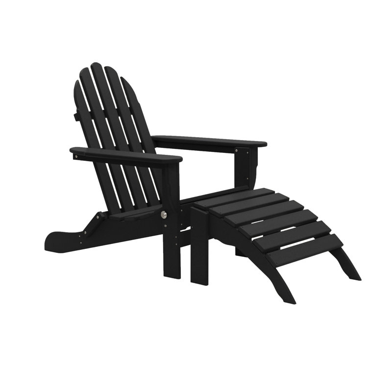 Three Posts™ Hartington Plastic/Resin Folding Adirondack Chair with